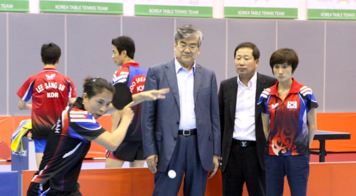 Cho active supporter of table tennis