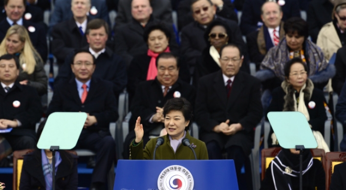Park pledges a happier Korea