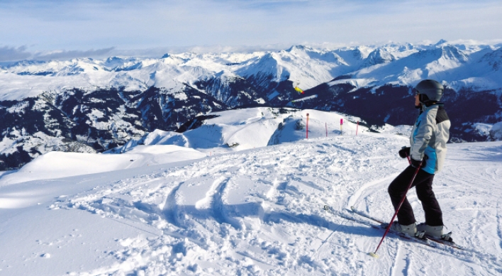 Arosa, in the Swiss Alps, a family-friendly ski spot