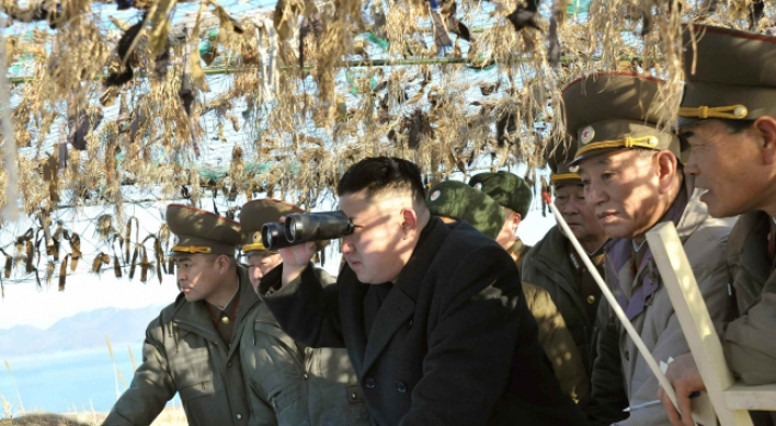 北 위협 격화…김정은 서해 군부대 시찰