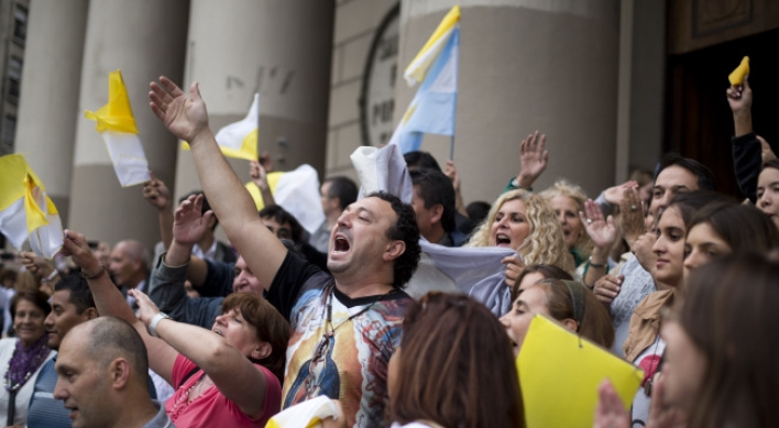 Catholics overjoyed at 1st Latin American pope