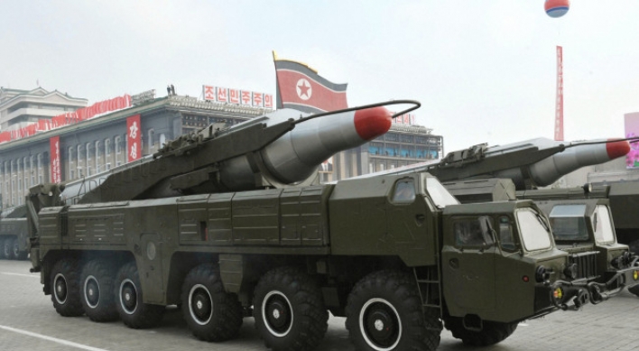 N. Korea loads two medium-range missiles on mobile launchers