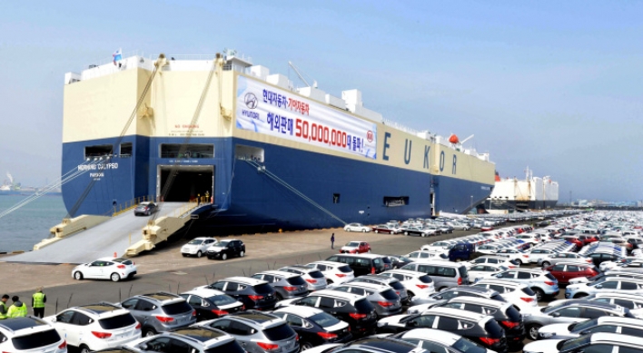 Hyundai, Kia overseas sales hit landmark 50 million units