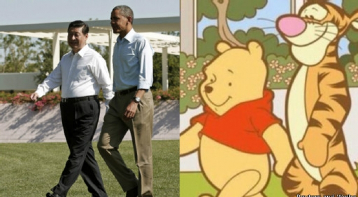 Picture compares Obama and Xi with ‘Winnie the Pooh’