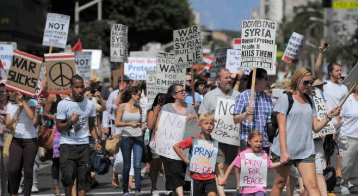 Possible U.S.-led attack on Syria sparks rallies