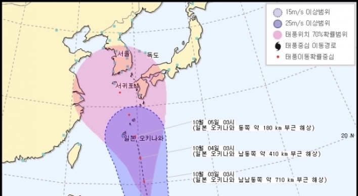 이례적 10월 태풍 피토, 주말오면 ‘초비상’