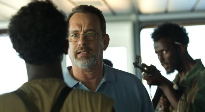 Hanks and his co-star: An encounter at sea