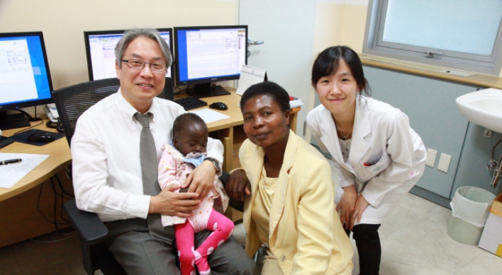 Zimbabwean baby with congential heart defect recovers health in Korea