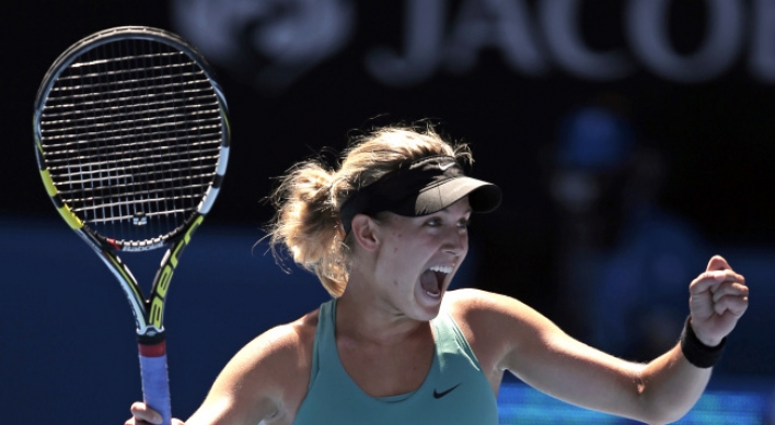 Bouchard, Li into semifinals