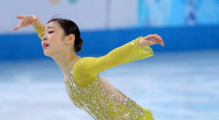 Figure skater Kim Yu-na leads after short program