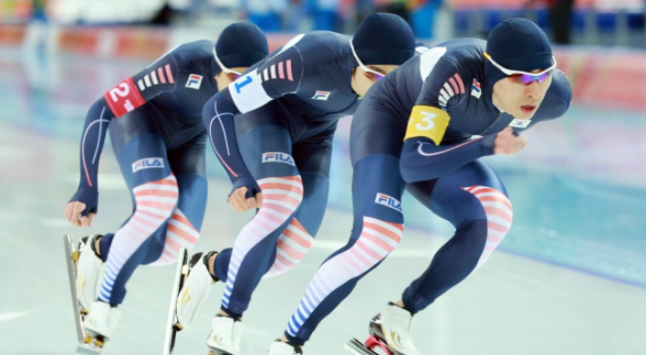 S. Korea reaches finals in men's team pursuit speed skating