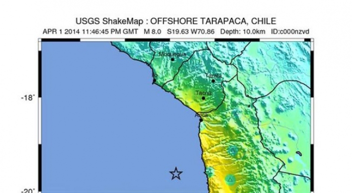 Chile orders evacuation as 8.2-magnitude quake kills 6