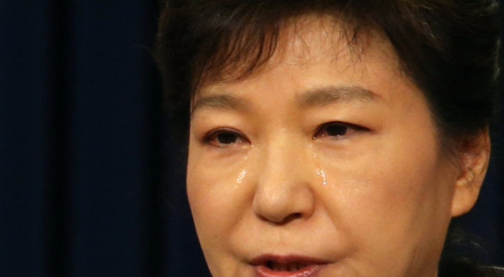 Park vows drastic reforms in tearful apology