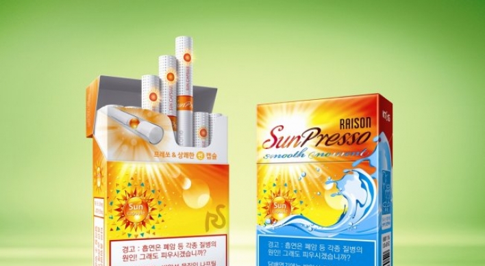 KT&G releases new Raison Sun Presso cigarette