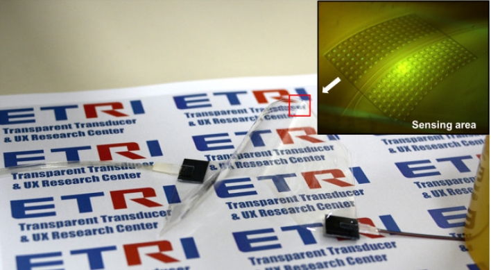 ETRI invents sensors for flexible, transparent displays