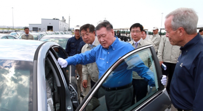 Hyundai chairman emphasizes quality control at U.S. plants