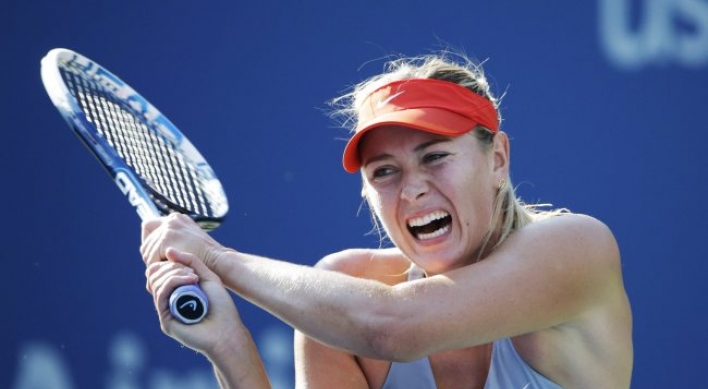 Sharapova rallies at U.S. Open