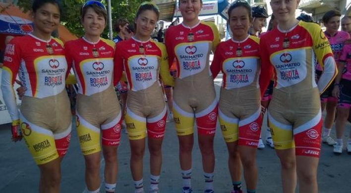 콜롬비아 女사이클팀 민망한 유니폼 논란