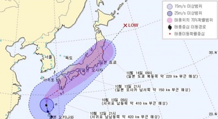 제19호 태풍 ‘봉퐁’ 진로와 영향력은?