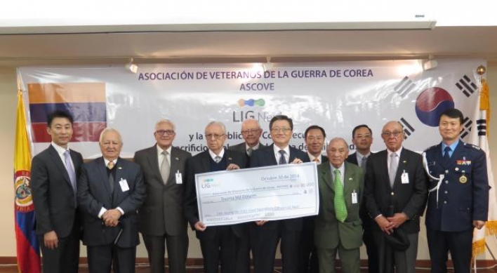 LIG Nex1 donates $30,000 to Colombia’s Korean War vets