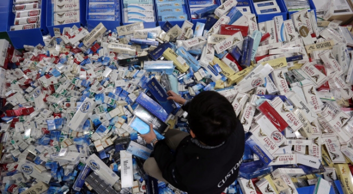 Korea steps up cigarette smuggling crackdown