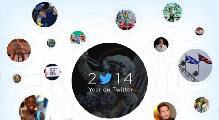 Sewol tragedy tops list of 2014 Twitter moments