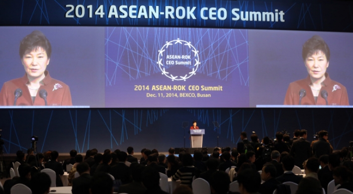 Park urges ASEAN FTA expansion