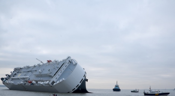 (Photo News) Cargo ship stranded