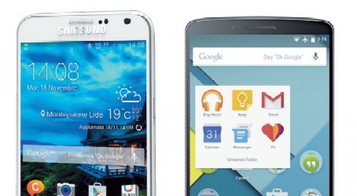 Samsung, LG in smartphone duel