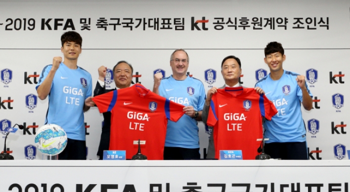 KT to sponsor national soccer squad