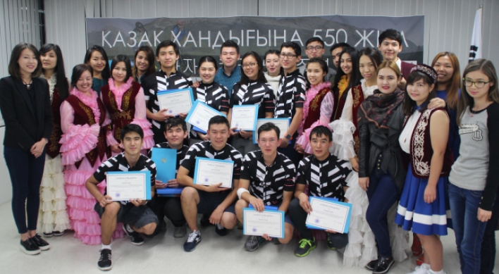 Kazakh students mark national day with bicycle journey