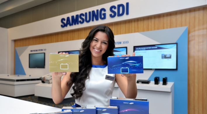 Samsung SDI batteries get spotlight at U.S. auto show