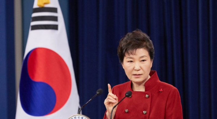 Park vows strong sanctions on N.K.