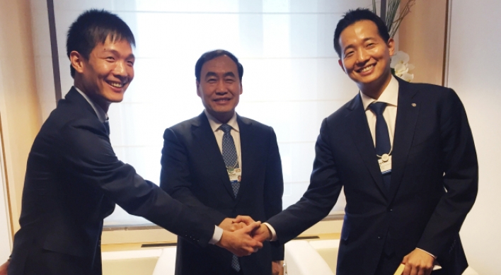 [Photo News] Hanwha Group scions in Davos