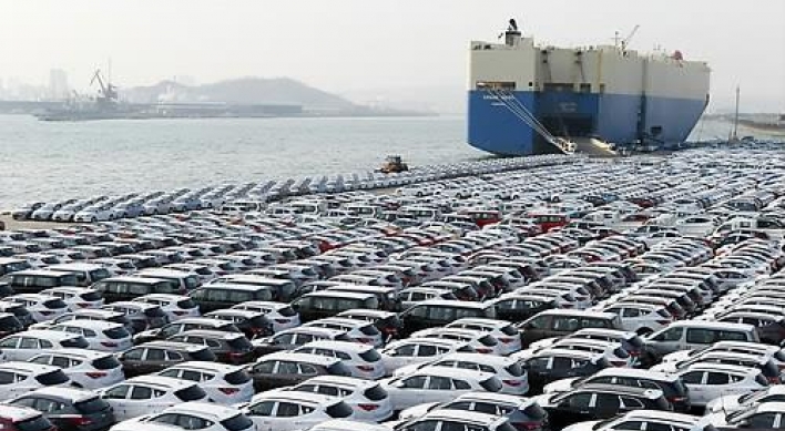 S. Korea’s auto exports fell 8.3 percent in Q4