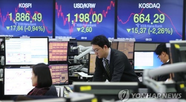 Korean stock market opens bearish on oil slump