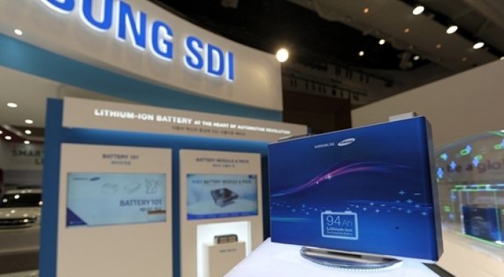 [EV Expo] Samsung SDI showcases EV battery lineup