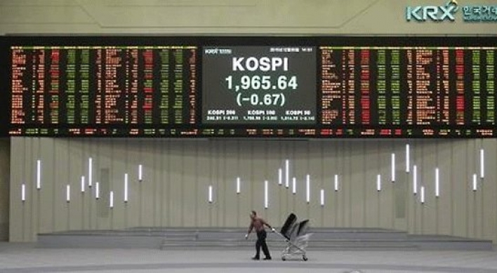 Korean shares open lower on Wall Street losses