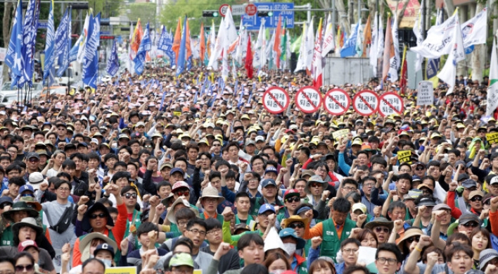 Korean workers hold May Day rallies