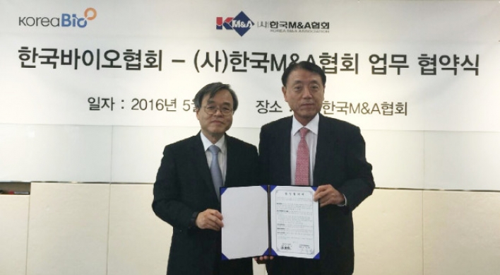 [Photo News] Korea’s leading biotech body partners with M&A association