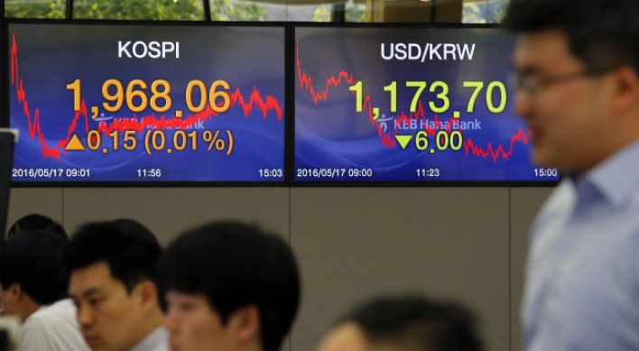 Korean shares almost flat amid lack of leads