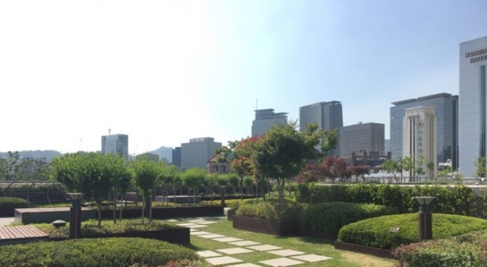 [Weekender] Green rooftops brighten Seoul skyline