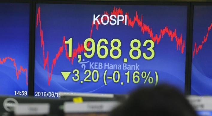 Seoul stocks decline on 5th straight day