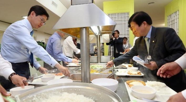 Public firms close cafeterias to help boost local economies