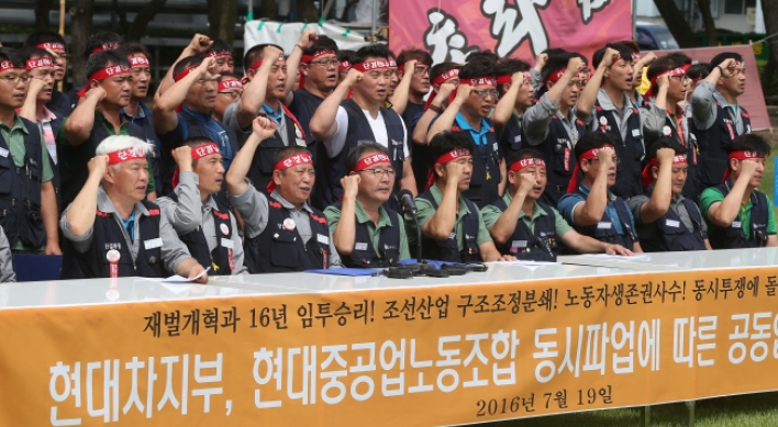 Hyundai Motor, HHI unions strike