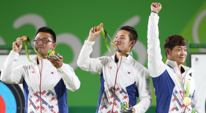 First gold comes from men's archery; Judoka takes surprise silver