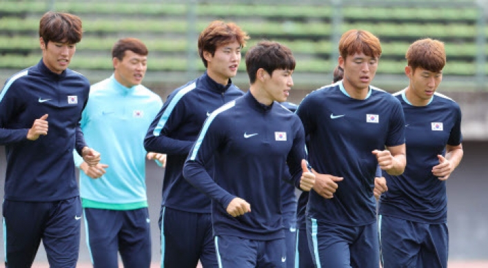 Korean footballers not afraid of facing tall Germans