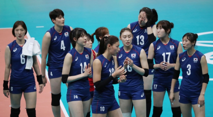 Korea falls to Russia in women's volleyball