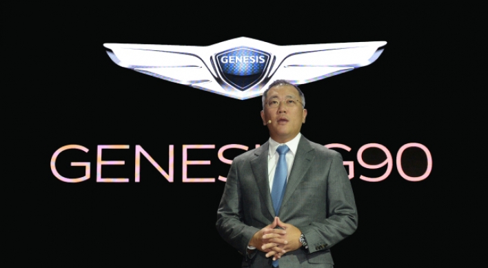 [HYUNDAI SUCCESSION] Genesis success to determine fate of Hyundai Motor heir Chung Eui-sun