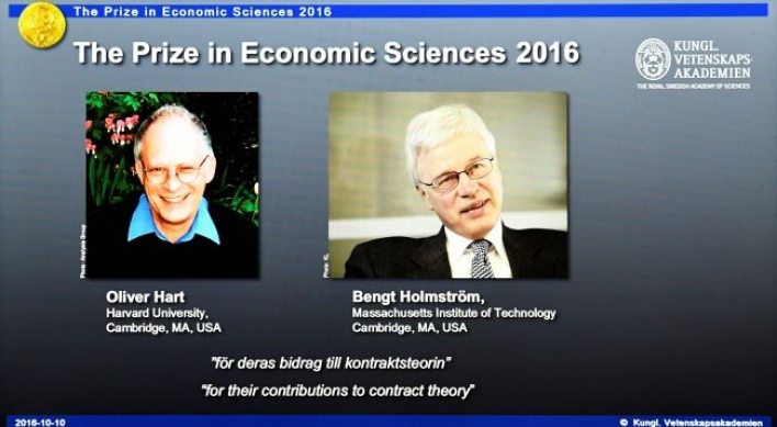 Oliver Hart, Bengt Holmstrom win Nobel prize in economics